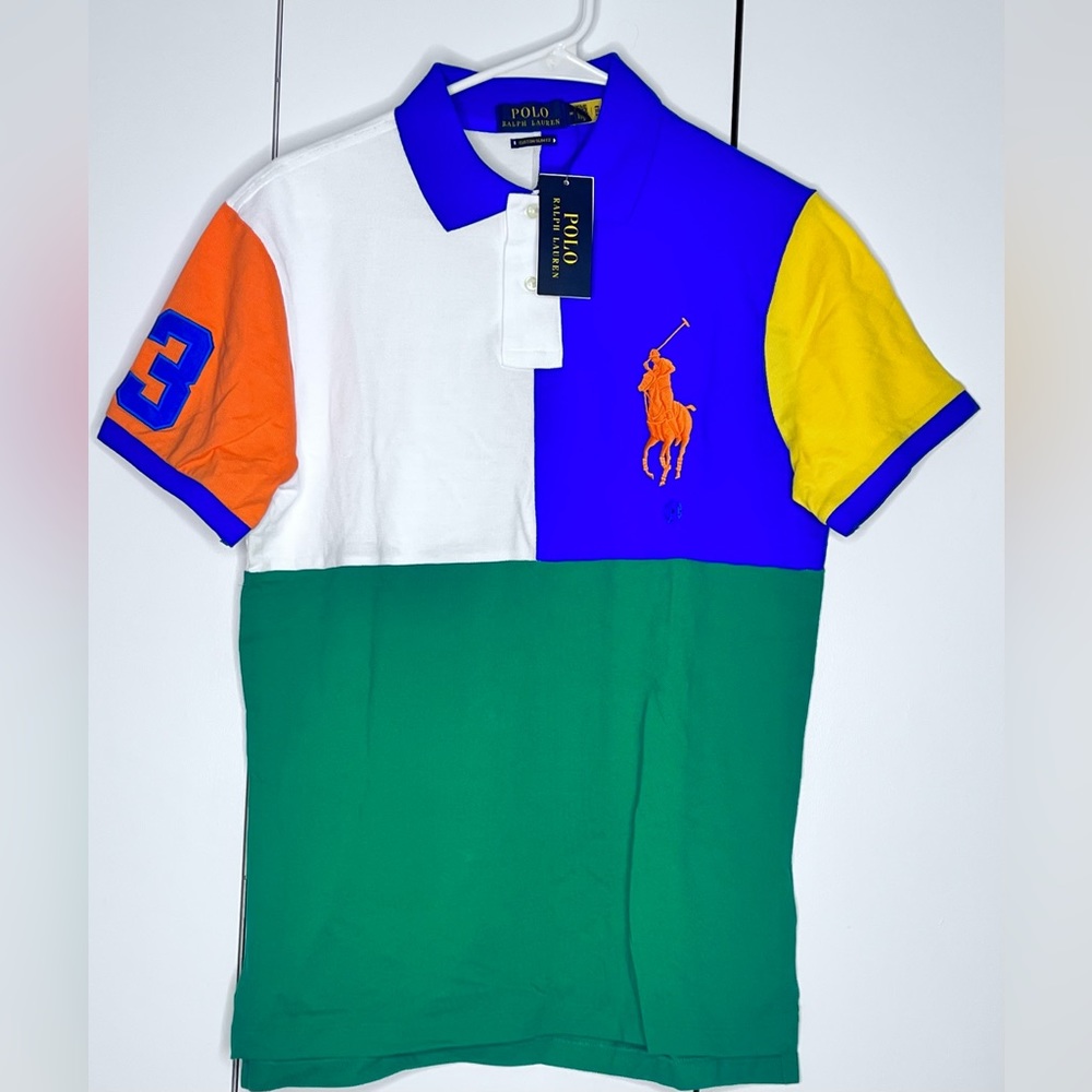 Youthful looking multi-color polo
